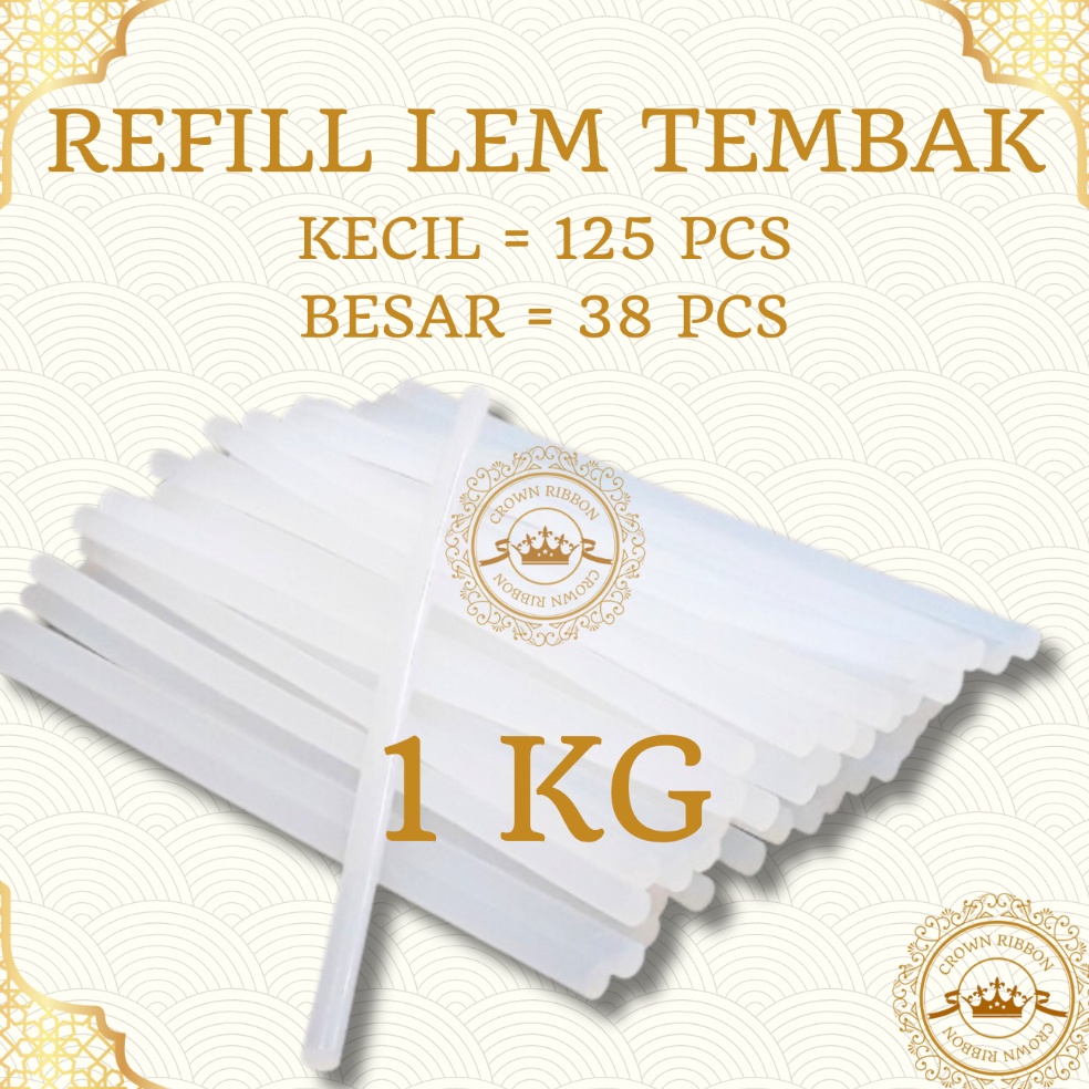 

Langsung Checkout 1 KG isi lem tembak kiloan lem bakar kiloan glue gun refill lem lilin tembak kecil besar 1kg