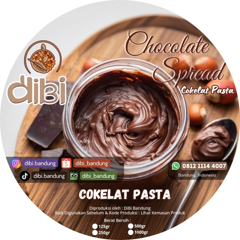 

Pasta Coklat, Chocolate Spread, Filling Chocolate, Selai Coklat 1Kg