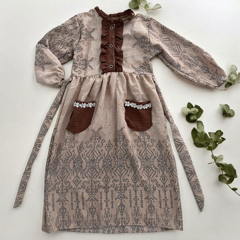 Gamis Anak Kantong Ruffle