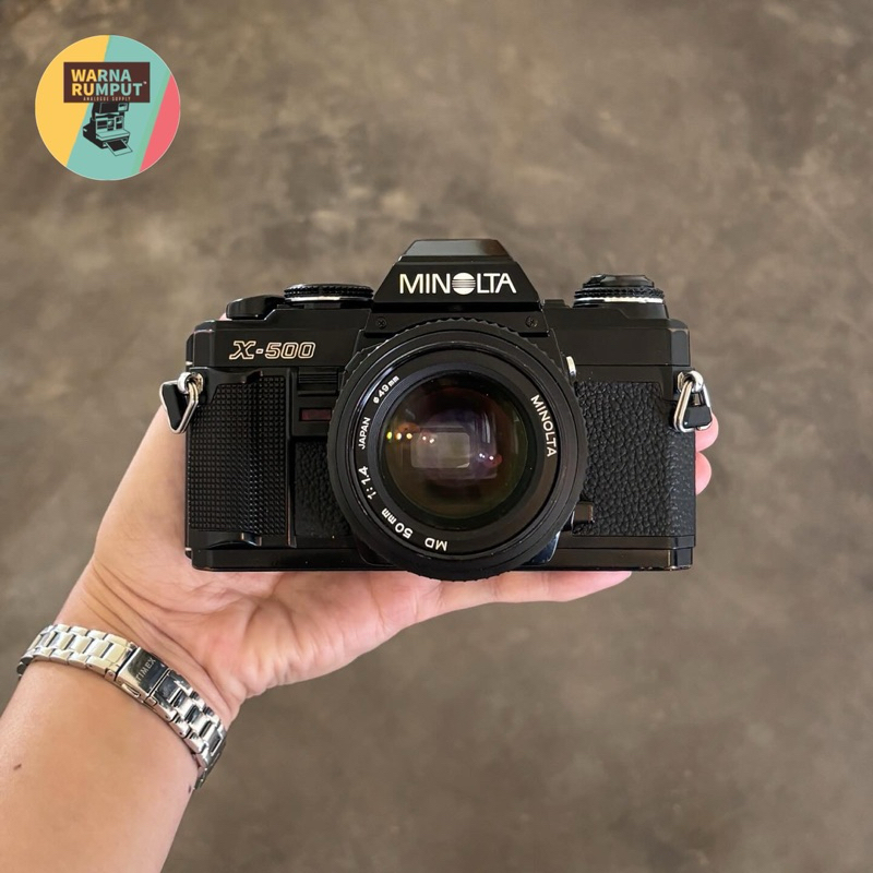 Minolta X-500 Black & lens Minolta MD Rokkor 50mm F1.4