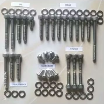 0Baut Blok Mesin Kawasaki Ninja 150 Tanpa Super Kips