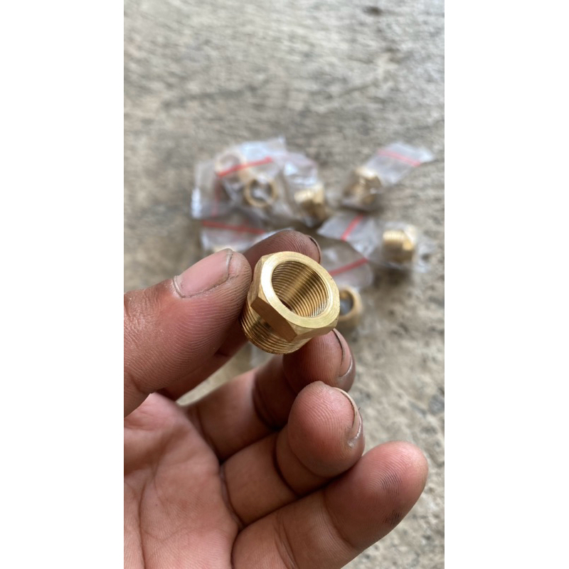 Adaptor kran bensin tiger sok drat kran bensin tirev pnp tangki cb gl drat kecil kuningan