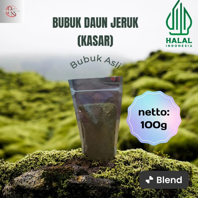 

Bubuk Daun Jeruk purut 100g (Bubuk kasar)