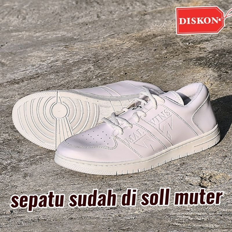 sepatu sneakers original mallvins sol sudah di jahit muter