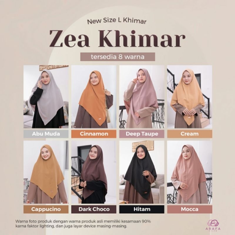 khimar zea L / zea arafa / khimar arafa / arafa hijab bekasi