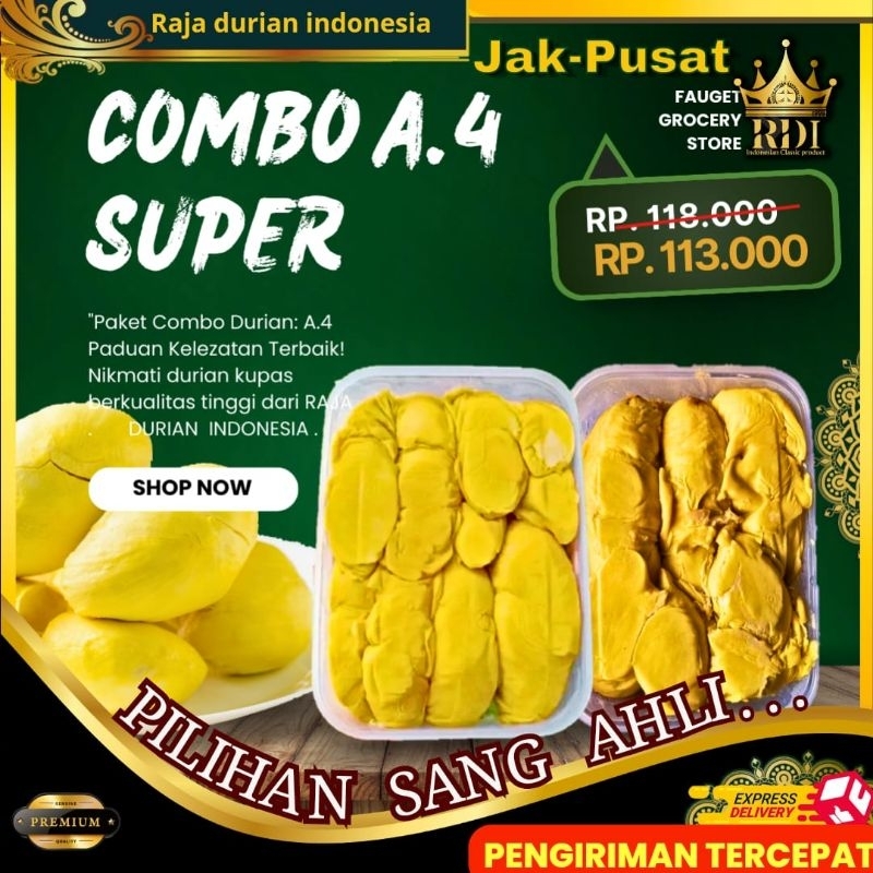 

RDI.cab Jak-pusat Durian Kupas/COMBO A4/Durian kupas Medan King +Durian kupas Nias