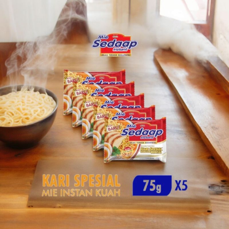 

Mie Sedaap Kari Spesial 5 pcs