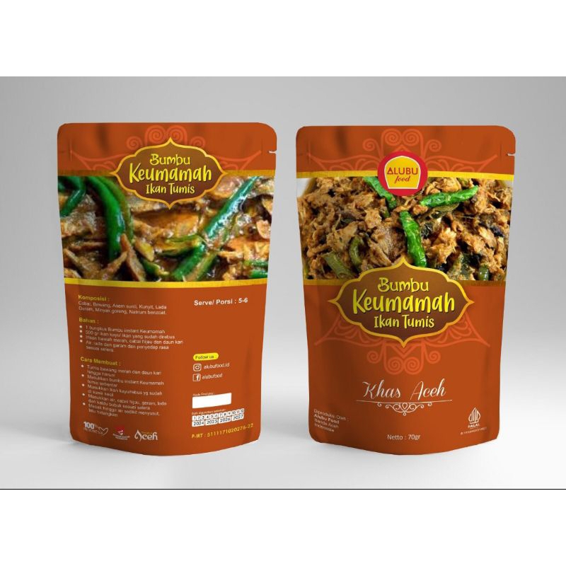 

Bumbu keumamah masak instan khas Aceh / Bumbu ikan kayu masak instan khas Aceh