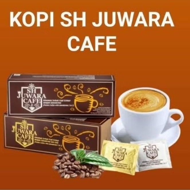 

SH Juwara Cafe || Kopi Juwara || Kopi Kesehatan Original 1 Box 20pcs