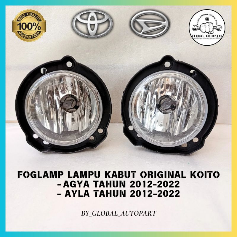 Foglamp lampu kabut Agya Dan Ayla Tahun 2012 2013 2014 2015 2016 2017 2018 2019 2020 2021 2022 Origi