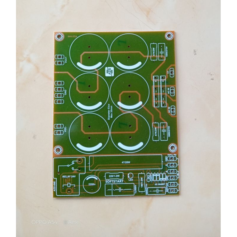 PCB New PSU 6 Elco Plus Softstart Pertinak.