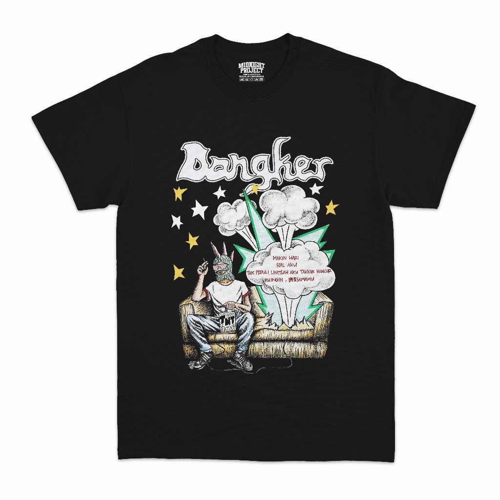 T-shirt DONGKER - Sepenggal Sadar Lyric | Kaos Band Dongker