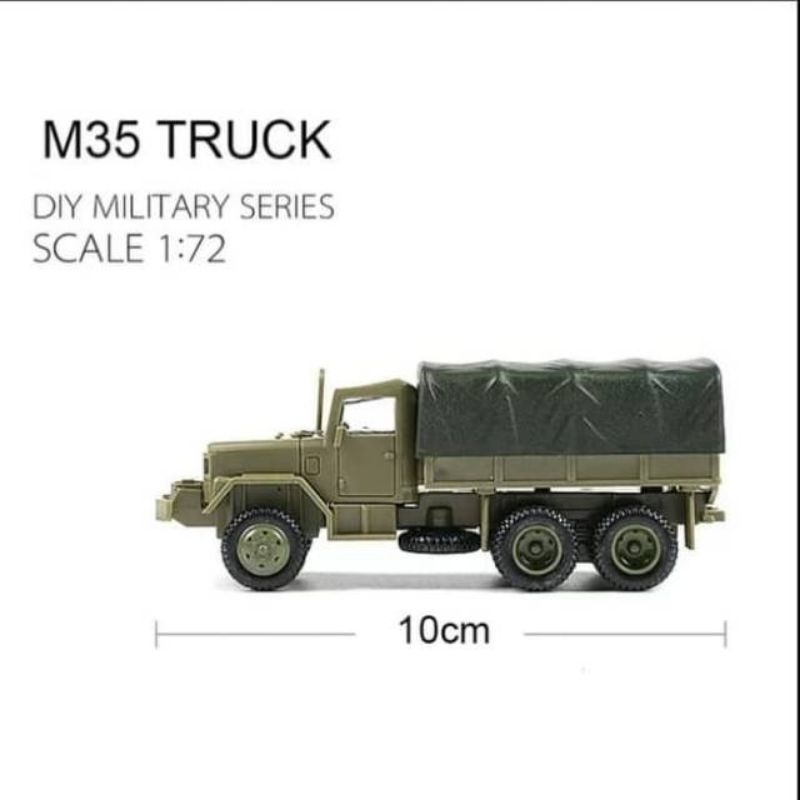 Truk M35 U.S WW2 1/72 Model kit military 4D mainan militer