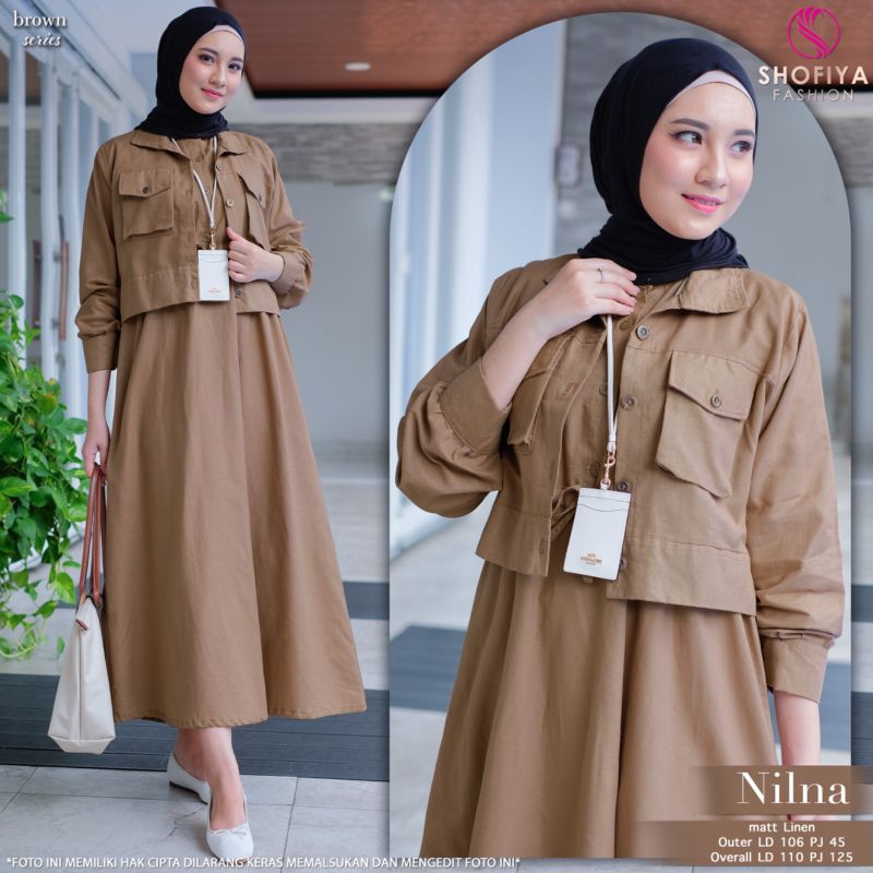 Setelan Wanita Nilna Set, Melia set Original By Shofiya / One set Premium Murah Berkualitas