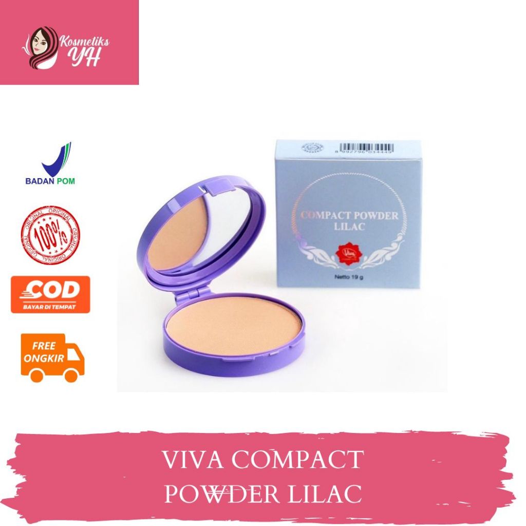 VIVA COMPACT POWDER LILAC ATAU BEDAK VIVA DAN BEDAK PADAT VIVA DAN BEDAK VIVA PADAT