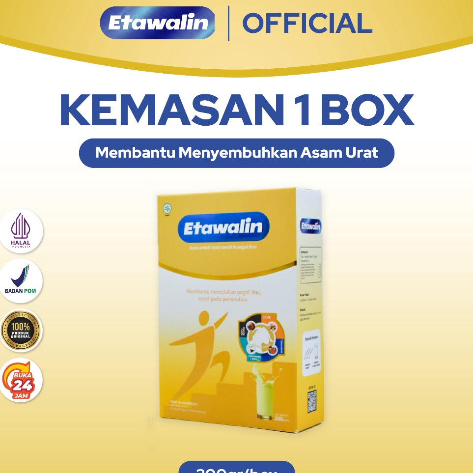 

PRODUK LIZV9 Etawalin Susu Kambing Etawa Untuk Asam Urat Original 1 Box YAI