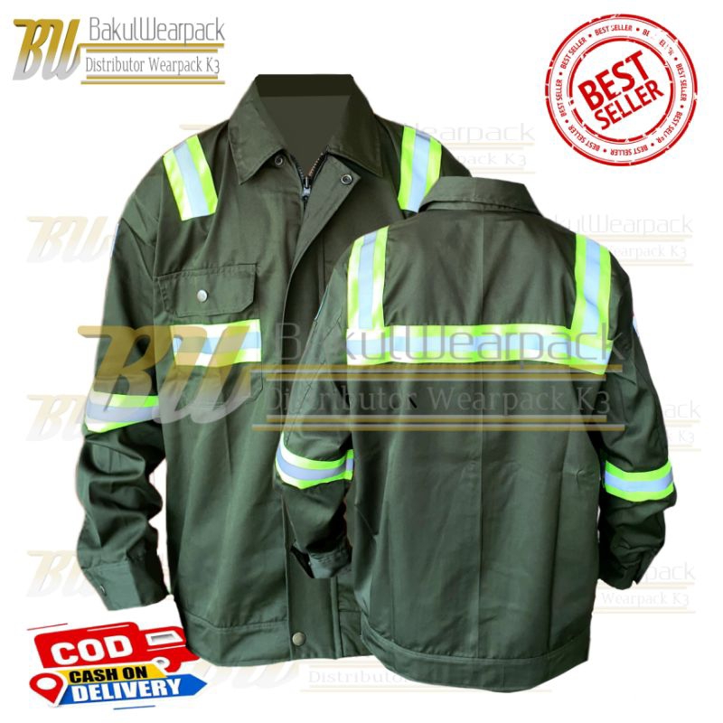 Baju Kerja Proyek / Wearpack Safety Atasan / Baju Wearpack Safety Proyek Lengan Panjang