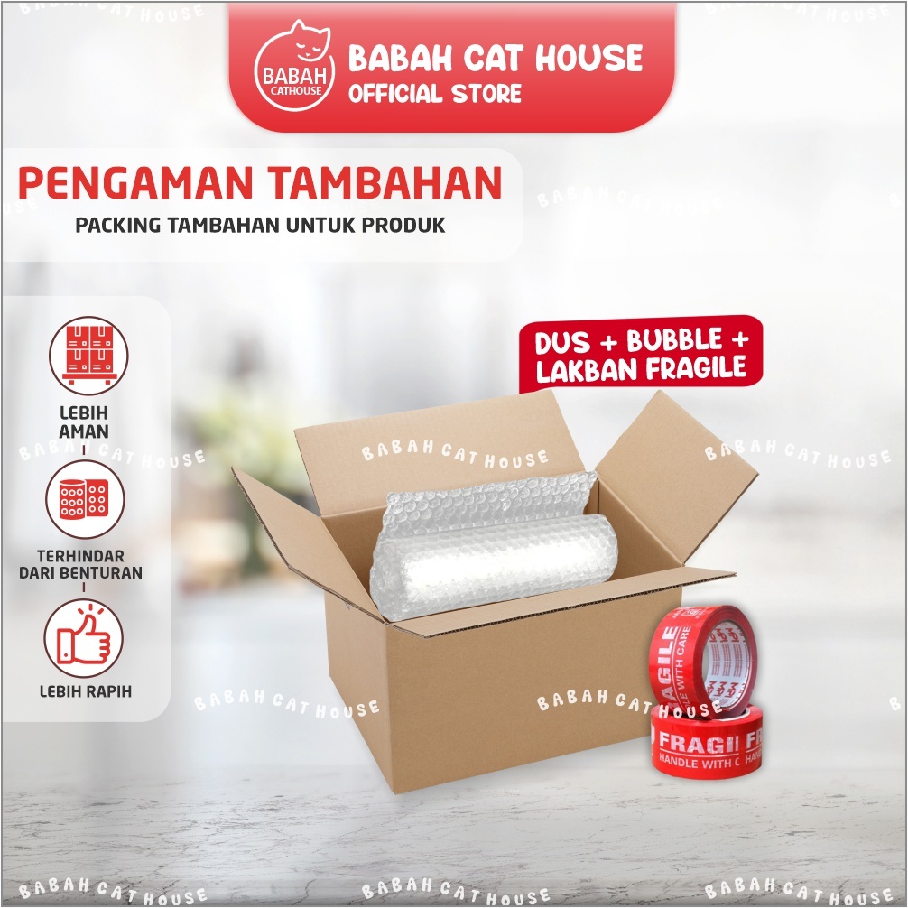 

Extra DUS & BUBBLE WRAP Tambahan Packing Paket Box Ekstra Kardus Buble Pengaman