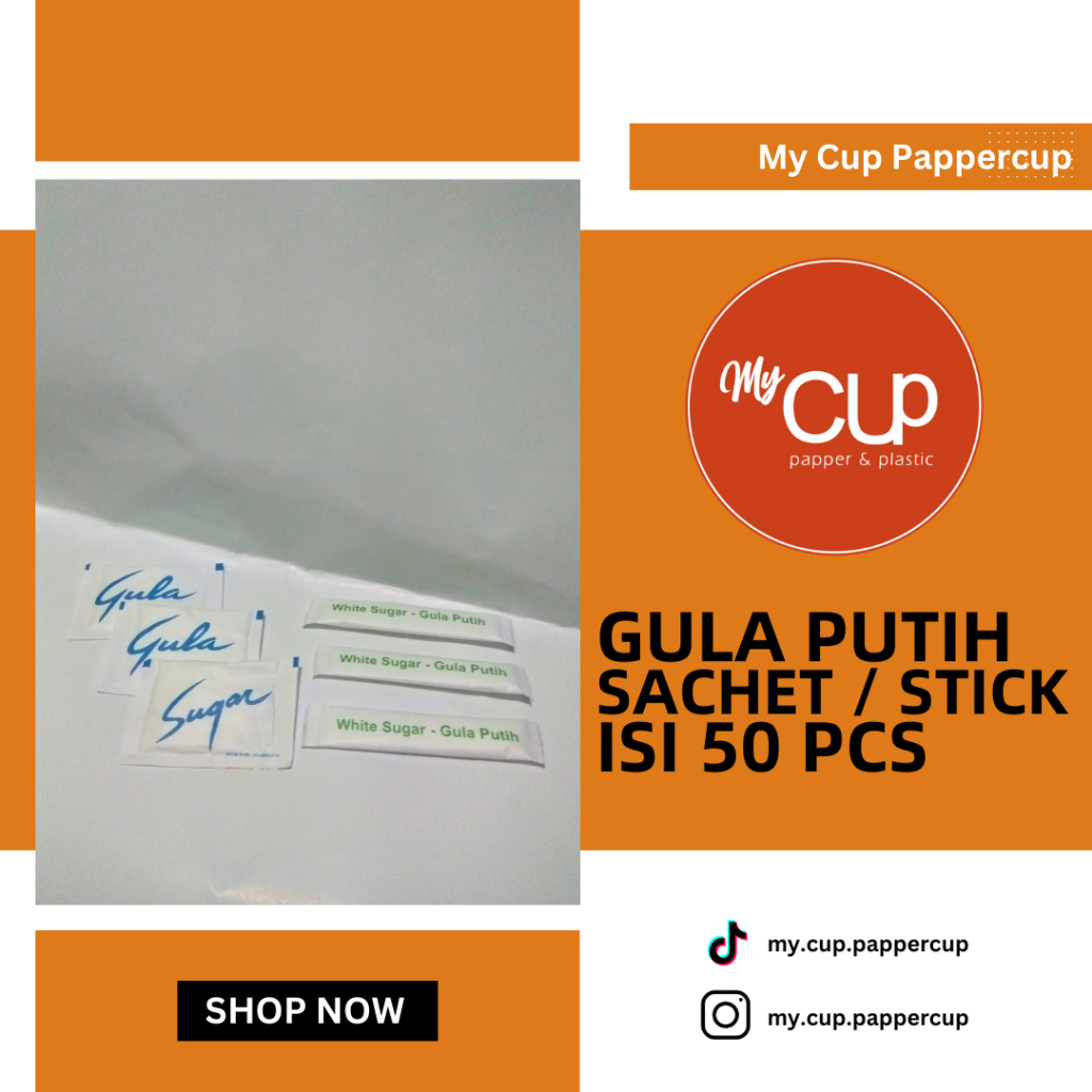 

Gula Putih / white sugar isi 50 pcs