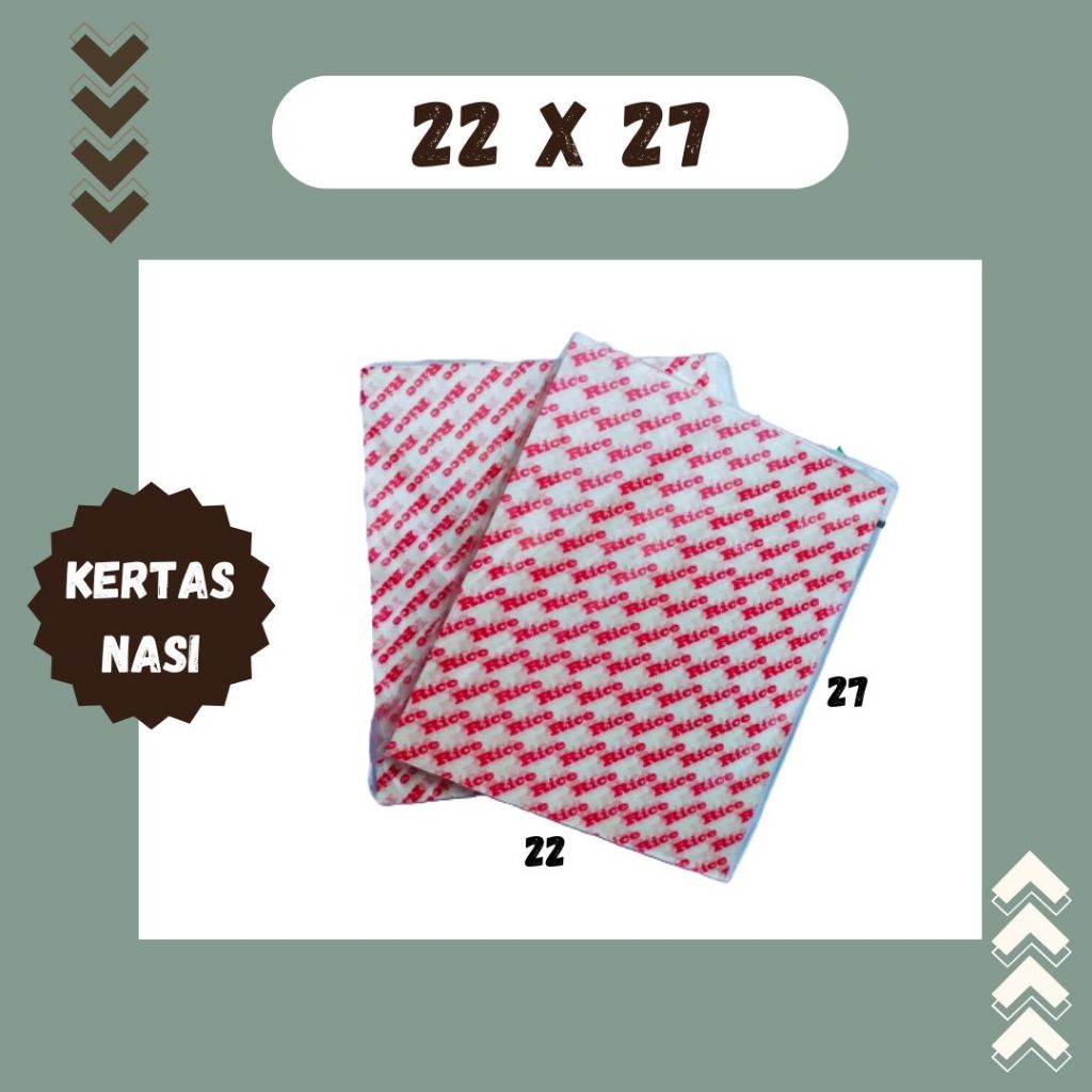 

Kertas Nasi Foodgrade Ukuran 27 x 22 Paperwrap Paper Wrap Laminasi Motif