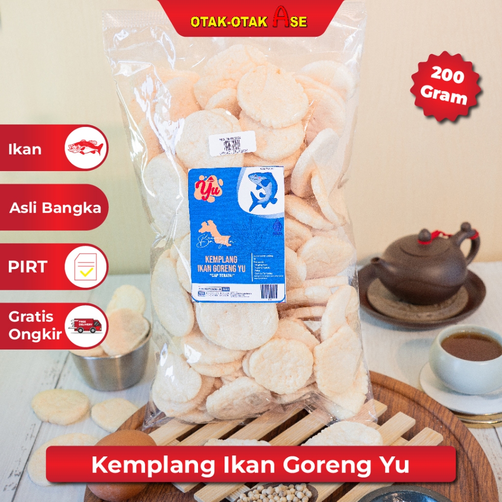 

OTAK OTAK ASE - Kemplang Ikan Goreng Yu Cap Teratai 200gr (1266)