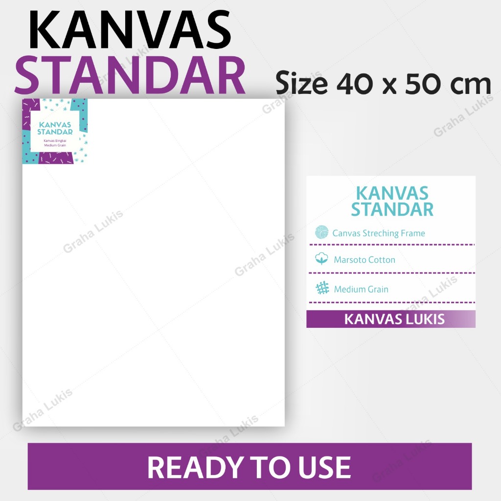 

Kanvas Standar Graha Lukis 40x50cm