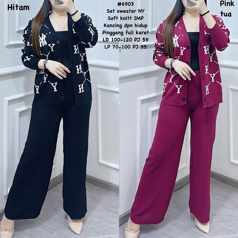 ST 2163# SETELAN PP KULOT RAJUT IMPORT 6903