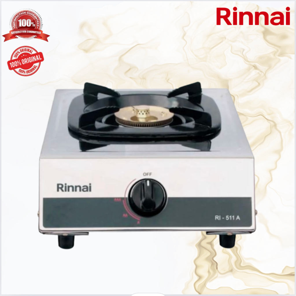 Kompor 1 Tungku RINNAI RI511A - Kompor Gas 1 Tungku RI 511A/RI 511 A/RI511A/RI511 A/ORIGINAL/GARANSI