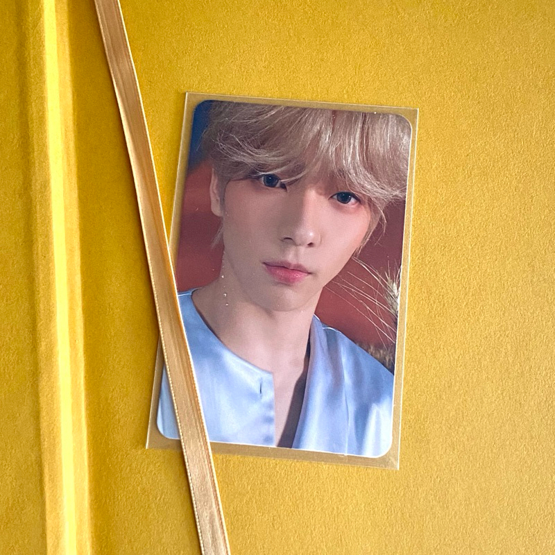 [BACA DESKRIPSI] TXT Soobin pc pob CU minisode:3 tomorrow benefit photocard blonde hair choi yeonjun