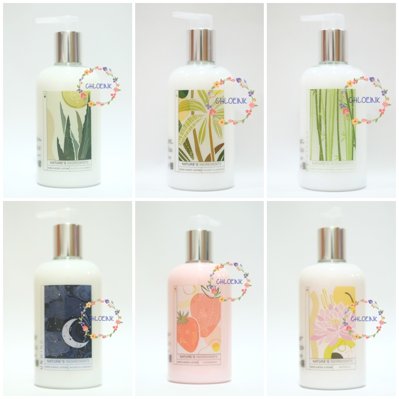 NEW !!! MARK & SPENCER HAND & BODY LOTION - ALOE CUCUMBER COCOA BUTTER VANILLA COCONUT ALMOND PEACH 