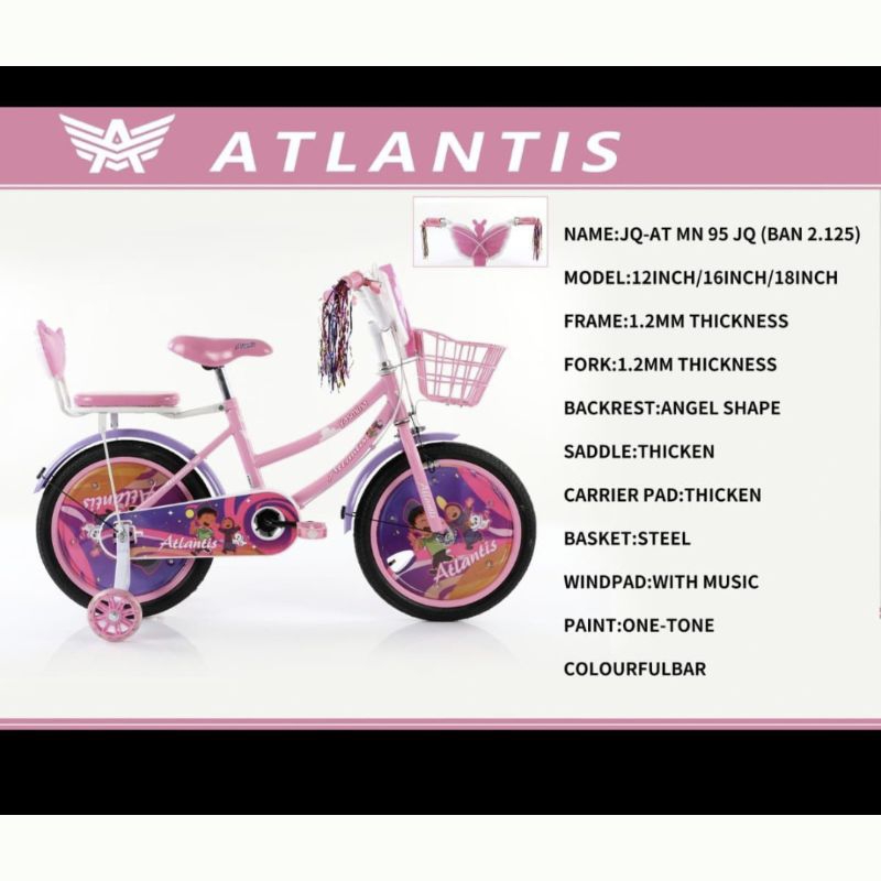 sepeda anak mini 16 atlantis terbaru