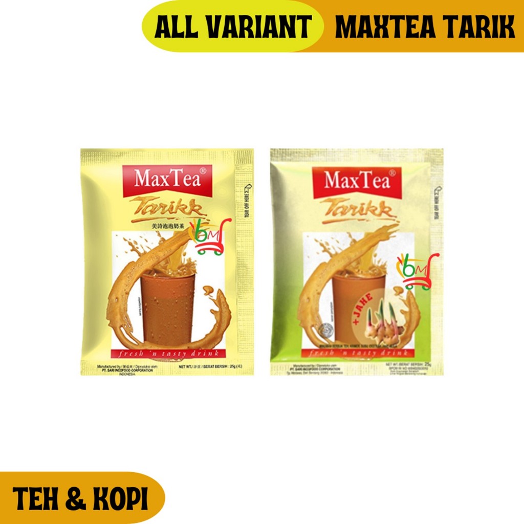 

Maxtea Teh Tarik Original & Jahe All Variant