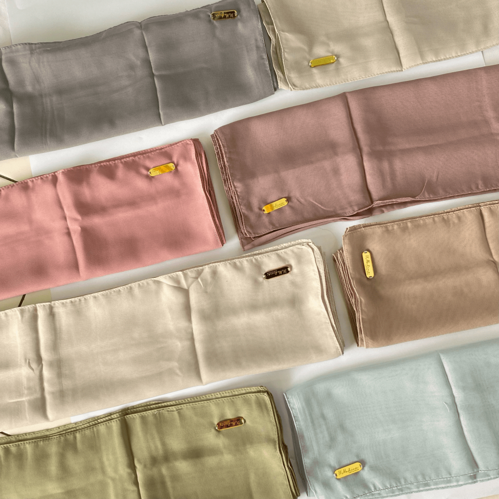 MADINA - Hijab Polycotton Premium / Hijab Segi Empat Premium Polos Pollycotton