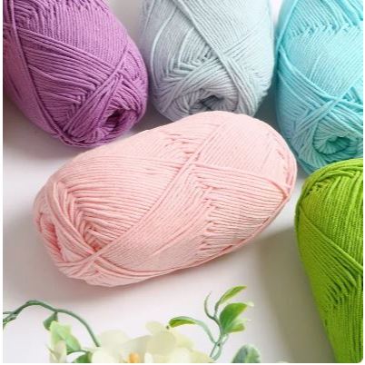 Benang Rajut Crochet Milk Cotton 5 Ply