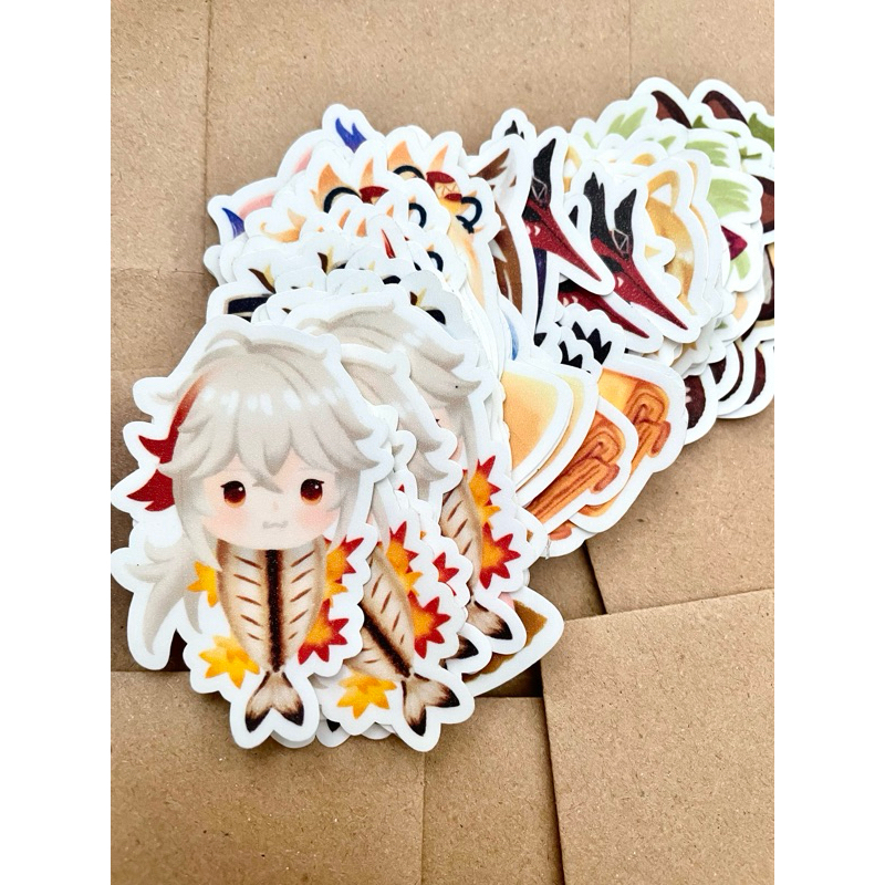 

(Defect) Genshin Impact Inazuma Foodies Glitter Sticker by maowtcha