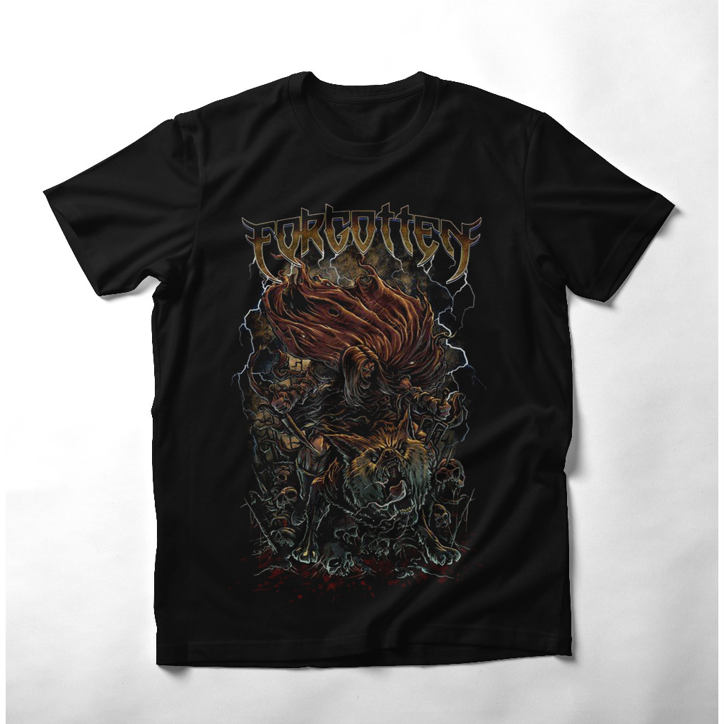 T SHIRT FORGOTTEN ORIGIAL DISTRO - KAOS BAND KAOS MUSIK KAOS METAL PREMIUM