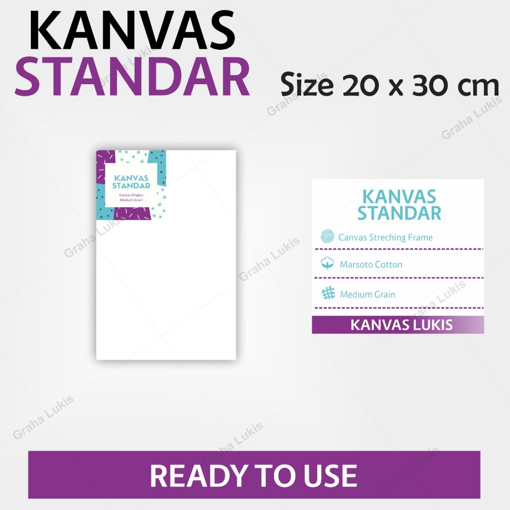 

Kanvas Standar Graha Lukis 20X30 cm