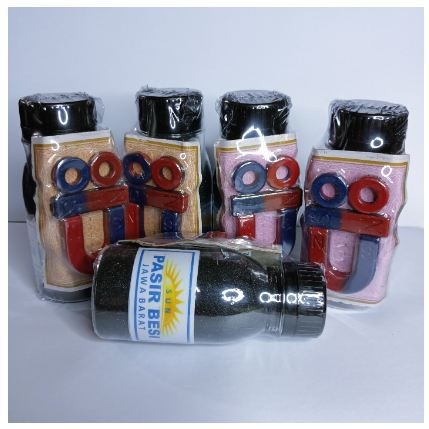 Pasir Besi Plus Magnet U I O  Bahan Praktek Edukasi Sekolah Ukuran Kecil