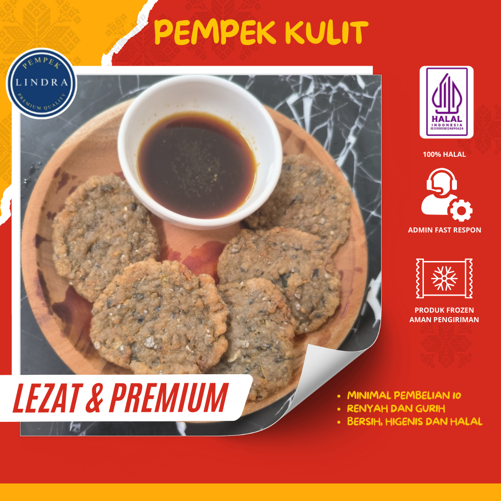 

Pempek Kulit Lindra (isi 10 pcs) | Lezat & Premium | Pempek Lindra Officia | Pempek Berkualitas