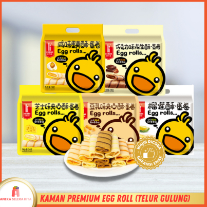 

ANEKA Cemilan Makanan Ringan Semprong Telur Asin/Premium Egg Roll Salted Egg Yolk