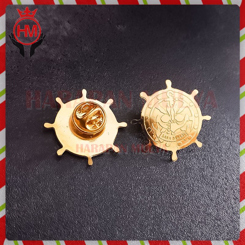 Bros Logam Kuningan Saka Bahari Pin Saka Bahari Pramuka - Harapan Mulya