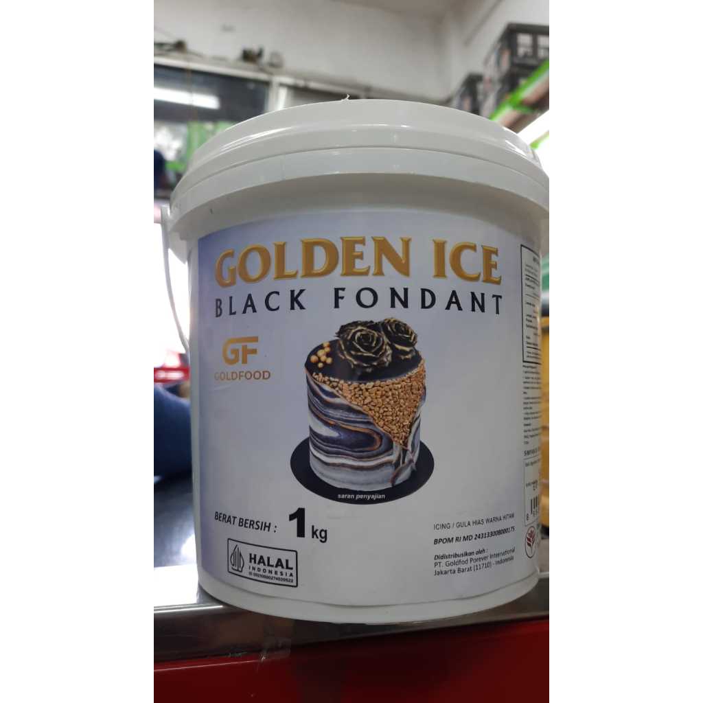 

Black fondant golden ice 1kg