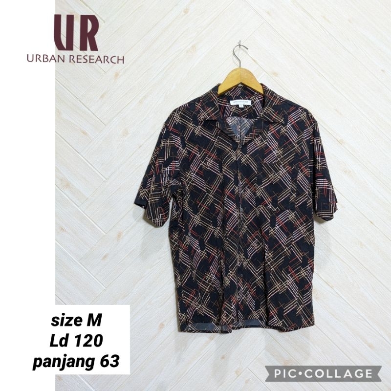 urban research kemeja pria open collar