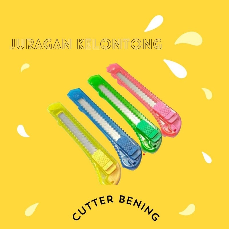 

cutter bening evata / kater / pisau kater / cutter warna warni