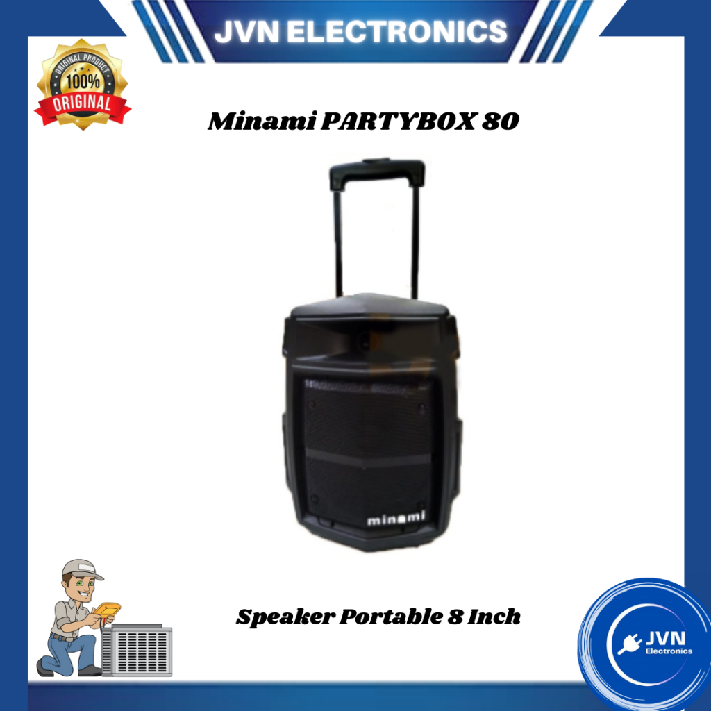 Speaker Portable Minami PARTYBOX 80 8 Inch