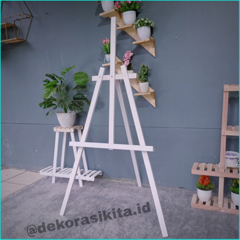 

KODE V76Q Stand fotoStand AkrilikStanding FrameStand weddingStand Bingkai Kayueasel