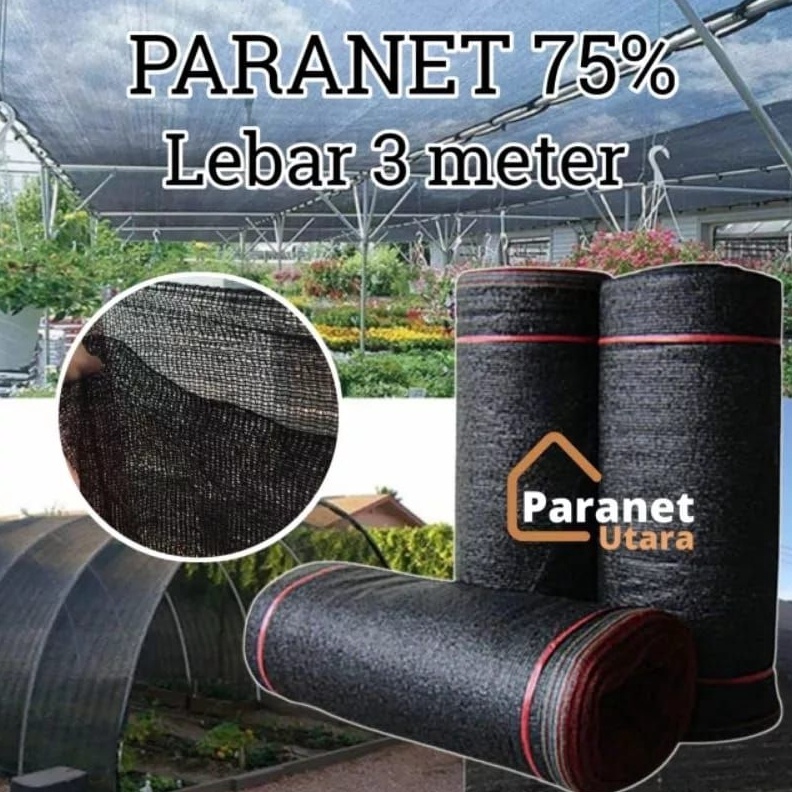 Paranet 75  Panjang 1 Meter x Lebar 3 Meter KODE T5F9