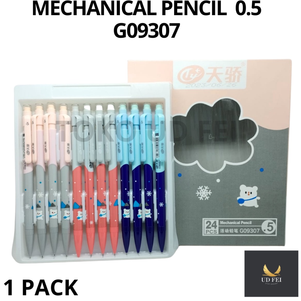 

KODE U67U 1 PACK 24pcs Pensil 2B Tizzo Pensil Mekanik 5 Tizzo Pensil Mechanic Tizzo Mechanical Pencil 5 Tizzo