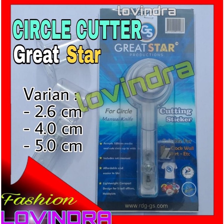 

KODE H95O Circle Cutter Great Star Alat Pemotong Sticker Lingkaran Bulat bundar