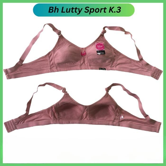 (Paket 3) Bh Bra Luttty Sport Kait 3 Size 40, 42/Tanpa Kawat Tanpa busa
